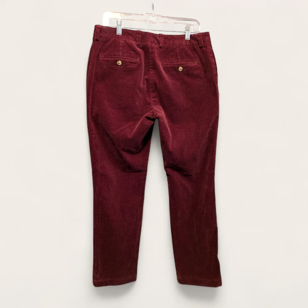 Men's VINEYARD VINES Burgundy Corduroy Jeans 32x32